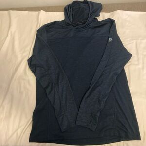 Kuhl Men's lightweight Blue performance Hoodie Size L